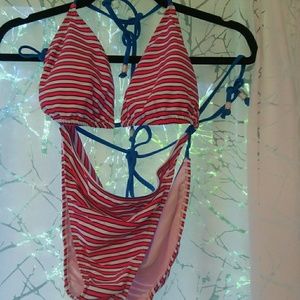 2 piece bathing suit.
